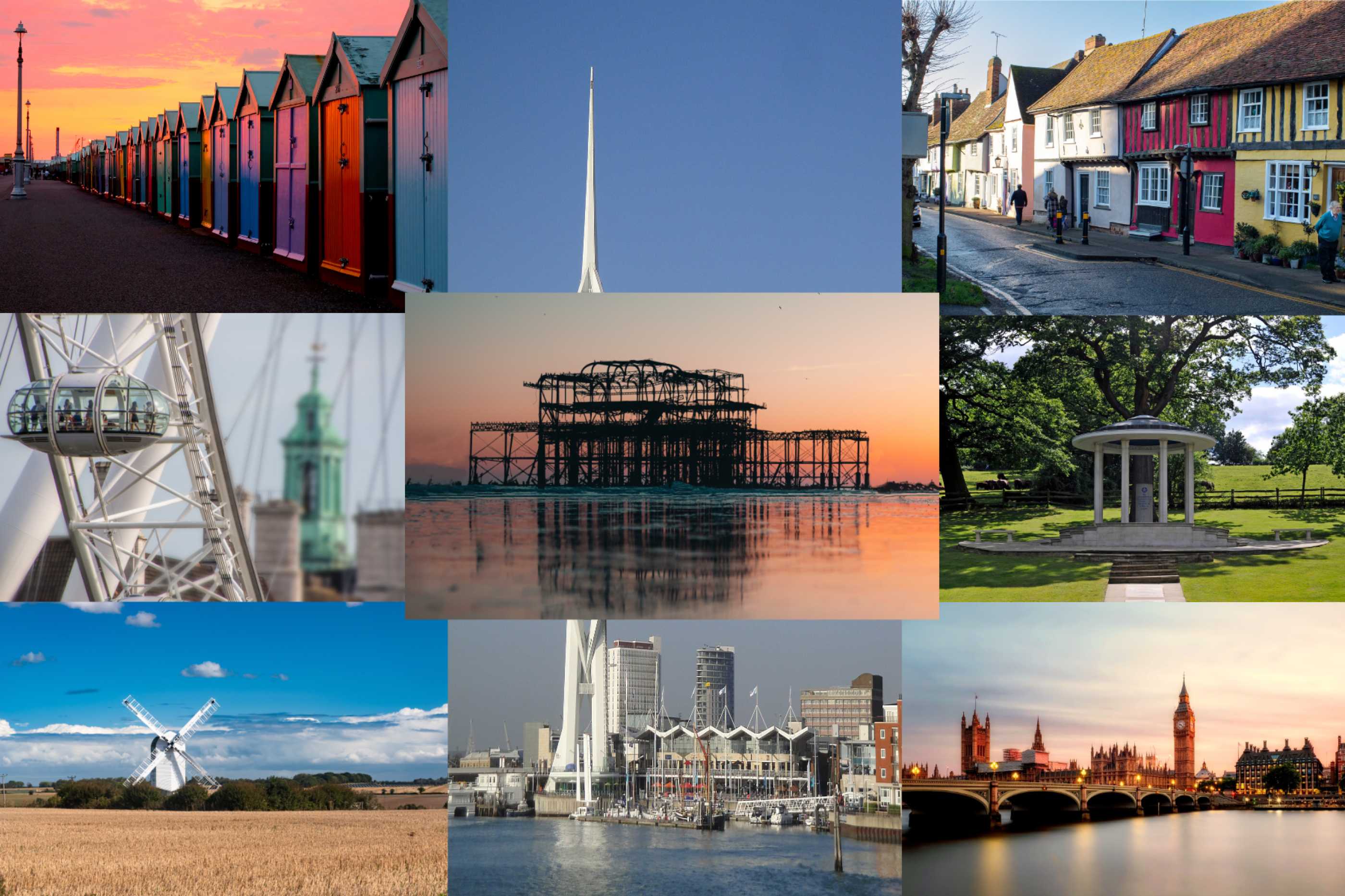 A compilation of iconic county images