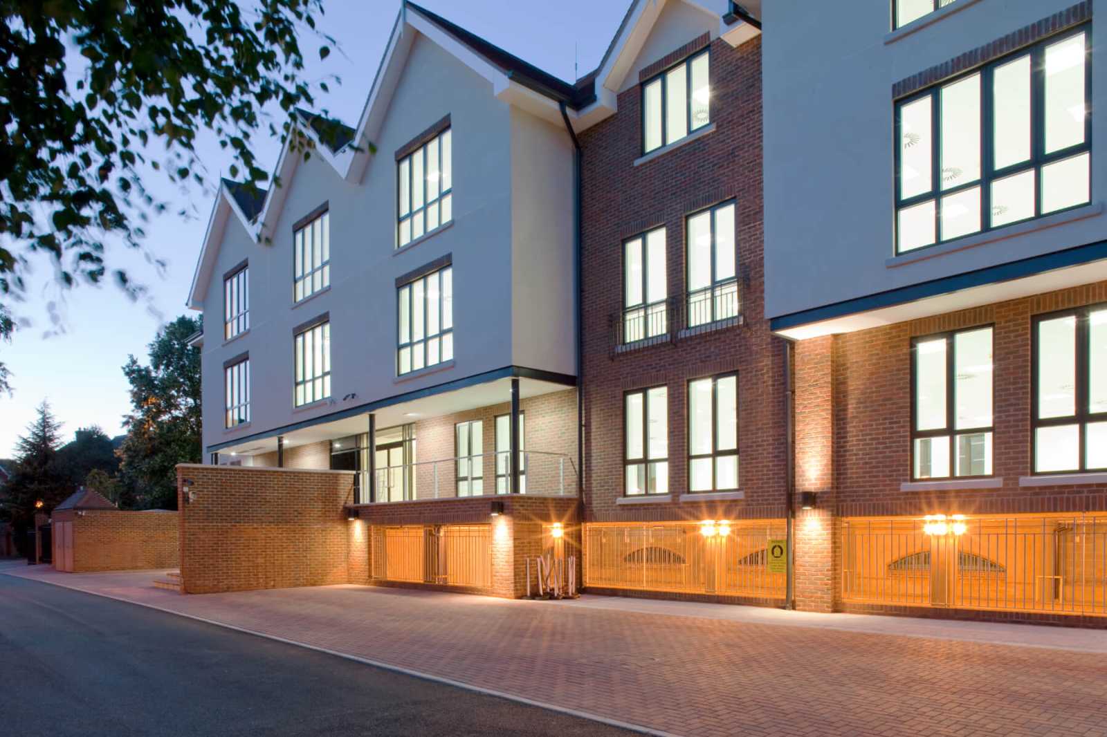 Front of the Riverbridge building in Leatherhead